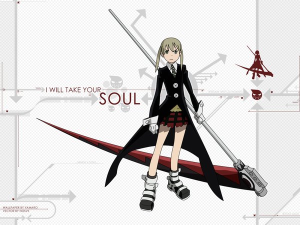 Anime picture 1600x1200 with soul eater studio bones maka albarn white background tagme
