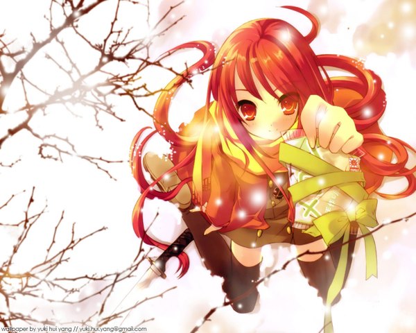 Anime picture 1280x1024 with shakugan no shana j.c. staff shana winter tagme