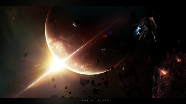 Anime picture 1890x1063 with original keepwalking07 highres wide image inscription wallpaper light letterboxed no people scenic space star (stars) planet spacecraft