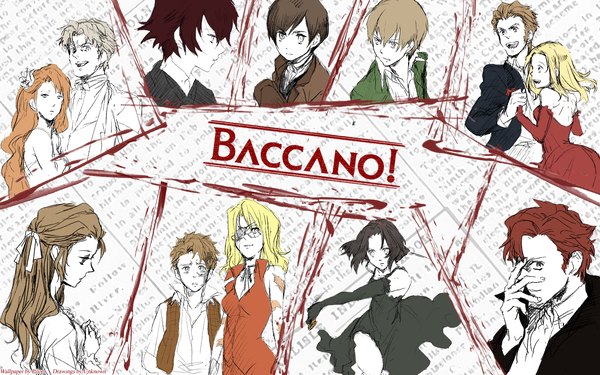 Anime picture 1680x1050 with baccano! chane laforet firo prochainezo claire stanfield miria harvent isaac dian jacuzzi splot nice holystone ennis czeslaw meyer ladd russo lua klein eve genoard wide image
