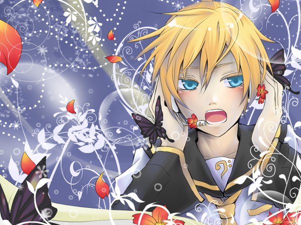 Anime picture 1440x1080 with vocaloid kagamine len tagme