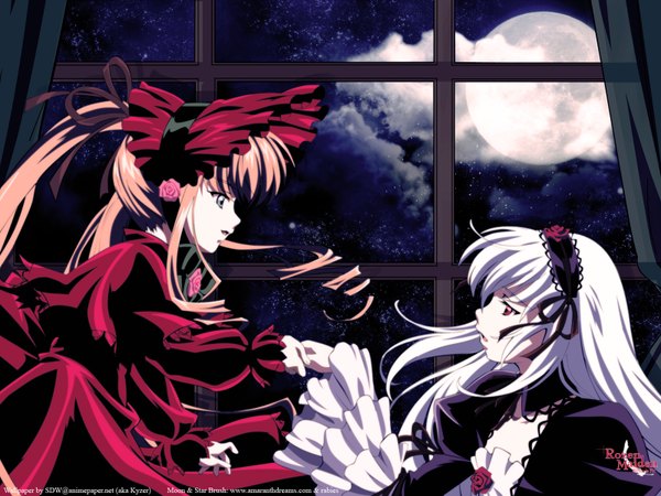 Anime picture 1600x1200 with rozen maiden suigintou shinku tagme