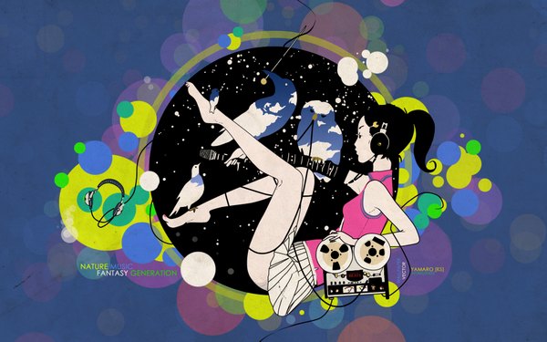 Anime picture 1920x1200 with highres wide image headphones asian kung fu generation