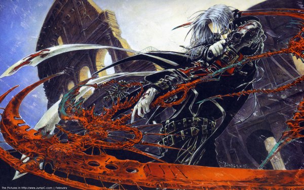 Anime picture 1680x1050 with trinity blood gonzo abel nightroad wide image