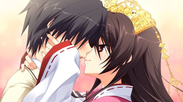 Anime picture 1280x720 with tenshinranman unohana no sakuyahime blush wide image