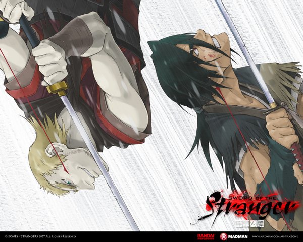 Anime picture 1280x1024 with sword of the stranger luo-lang weapon sword katana