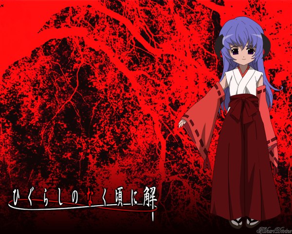 Anime picture 1280x1024 with higurashi no naku koro ni studio deen hanyuu tagme