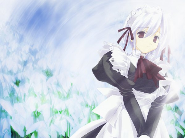 Anime picture 1600x1200 with suigetsu kotonomiya yuki maid tagme