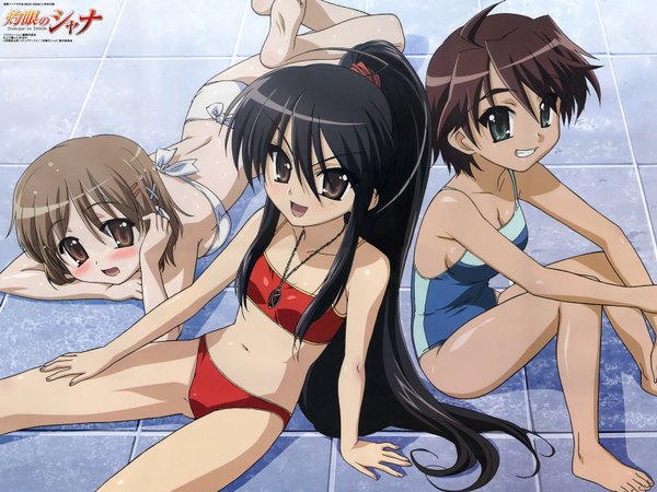 Anime picture 1600x1200 with shakugan no shana j.c. staff shana yoshida kazumi ogata matake swimsuit