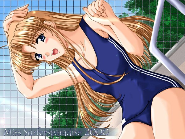 Anime picture 1024x768 with swimsuit tagme