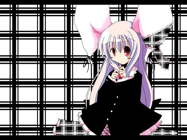 Anime picture 1024x768 with touhou reisen udongein inaba mashiroyu bunny ears bunny girl girl