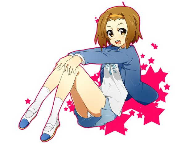 Anime picture 2048x1600 with k-on! kyoto animation tainaka ritsu highres white background