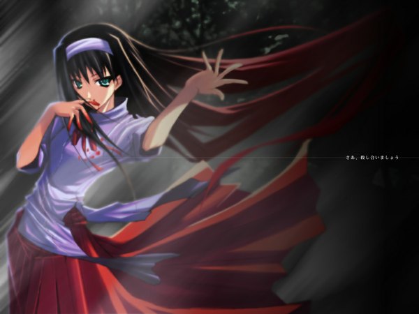 Anime picture 1024x768 with shingetsutan tsukihime type-moon toono akiha tagme