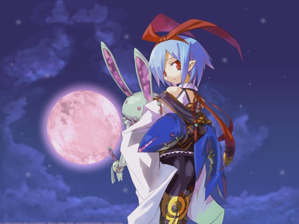 Аниме картинка 1600x1200 с сага войн преисподней: дисгая pleinair usagi-san небо луна протегируй меня