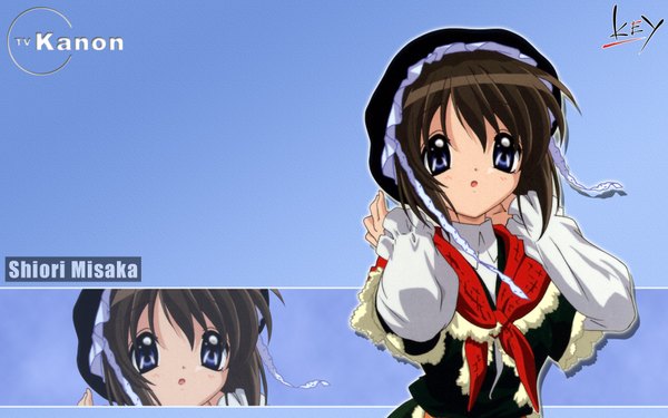 Anime picture 1920x1200 with kanon key (studio) misaka shiori highres wide image girl