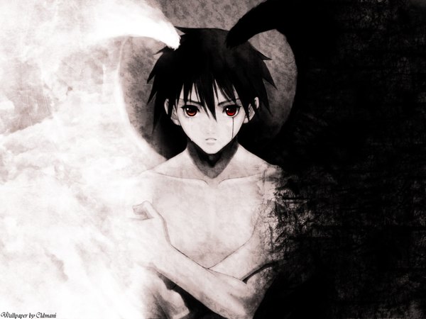Anime picture 1280x960 with shining (series) shining tears xion magus tony taka red eyes angel wings