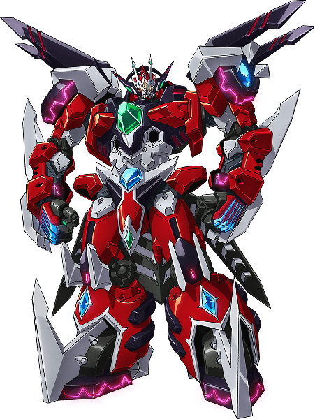 Anime picture 906x1204 with super robot wars super robot wars 30 gravalin oobari masami single tall image standing full body official art transparent background no people mecha