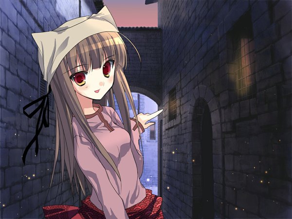 Anime picture 1024x768 with spice and wolf tagme