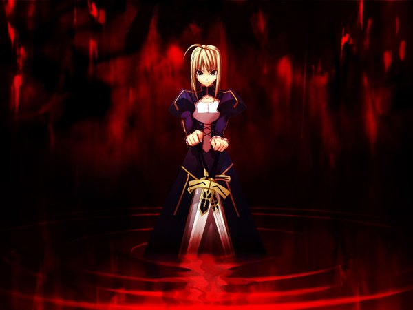 Anime picture 1600x1200 with fate (series) fate/stay night studio deen type-moon artoria pendragon (all) saber