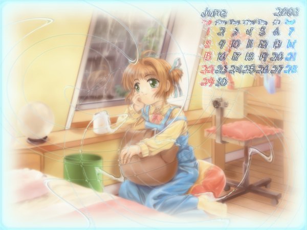 Anime picture 1280x960 with card captor sakura clamp kinomoto sakura mutsuki (moonknives) wallpaper calendar 2003 calendar