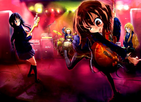 Anime picture 1200x873 with k-on! kyoto animation akiyama mio hirasawa yui kotobuki tsumugi tainaka ritsu