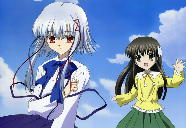 Anime picture 3327x2303 with sola morimiya aono ishizuki koyori koga makoto highres girl