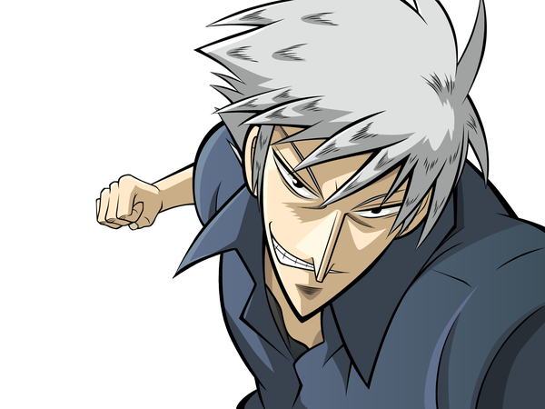 Anime picture 1600x1200 with akagi madhouse akagi shigeru white hair transparent background boy