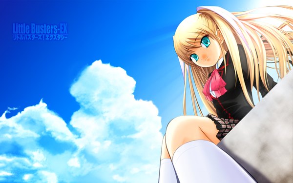 Anime picture 1920x1200 with little busters! key (studio) tokido saya highres wide image sky
