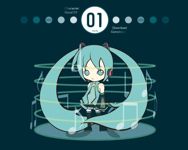 Anime picture 1280x1024 with vocaloid hatsune miku chibi girl tagme