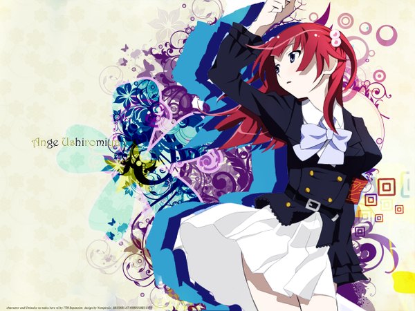 Anime picture 1280x960 with umineko no naku koro ni red hair skirt tagme ange ushiromiya