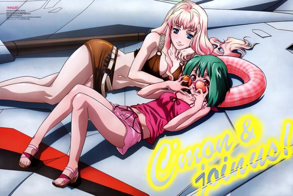 Anime picture 6093x4084 with macross macross frontier sheryl nome ranka lee highres