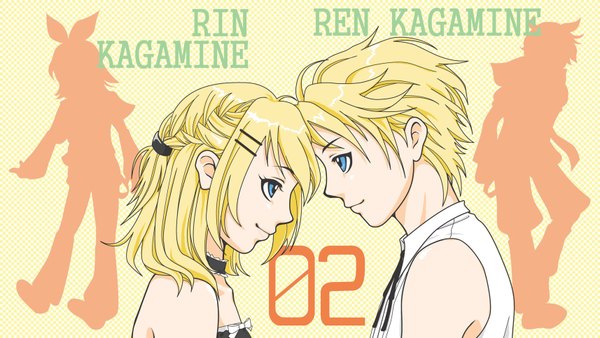 Anime picture 1713x966 with vocaloid kagamine rin kagamine len highres wide image girl