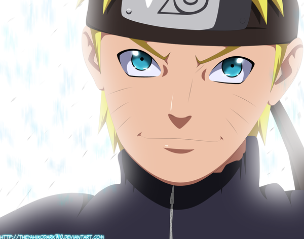 Anime picture 1500x1181 with naruto studio pierrot naruto (series) uzumaki naruto iitheyahikodarkii single short hair blue eyes blonde hair smile coloring facial mark portrait light whisker markings jinchuriki boy vest bandana