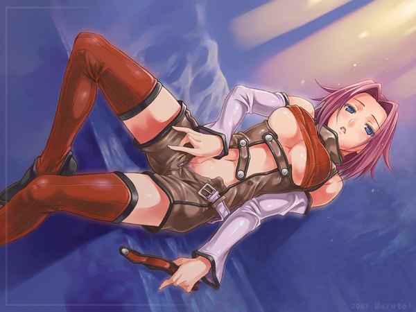 イラスト 1024x768 と コードギアス サンライズ kallen stadtfeld maruto おっぱい light erotic 赤髪 下乳 陰毛 unzipped open fly ストッキング タートルネック sleeveless turtleneck