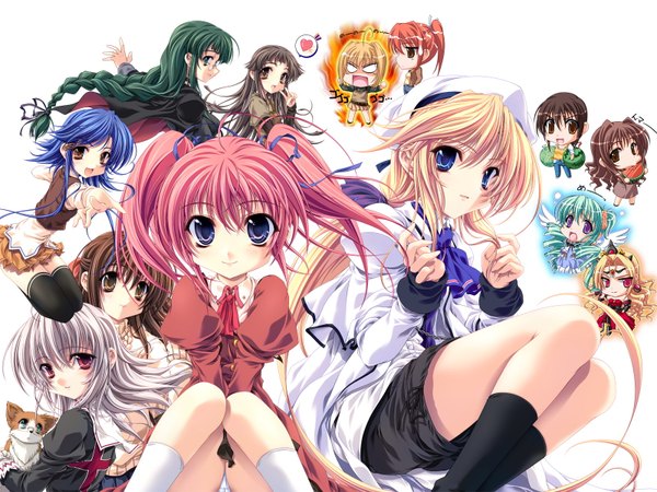 Anime picture 1600x1200 with princess brave katsuragi kao kishi aimi sakurami shieru heathcliff kozgrev kashima kiyomi ousaka haruna beatrix (princess brave) fujiwara benio harada hikari kashima sachiko kishi shouko nonohara nonono rizetto miyama zero long hair fringe short hair open mouth light erotic