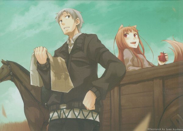 Anime picture 3012x2151 with spice and wolf horo craft lawrence ayakura juu highres