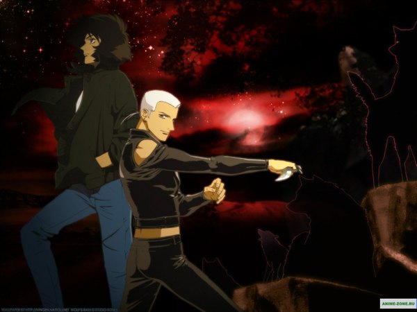 Anime picture 1240x930 with wolfs rain studio bones kiba tsume tagme