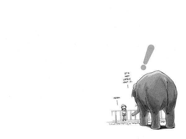 Аниме картинка 1280x960 с ёцуба и! koiwai yotsuba azuma kiyohiko белый фон слон