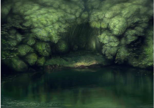 Аниме картинка 1280x900 с оригинальное изображение occult soda пейзаж природа растение (растения) дерево (деревья) вода