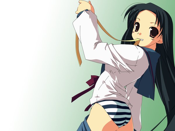 Anime picture 1600x1200 with suzumiya haruhi no yuutsu kyoto animation tsuruya light erotic girl