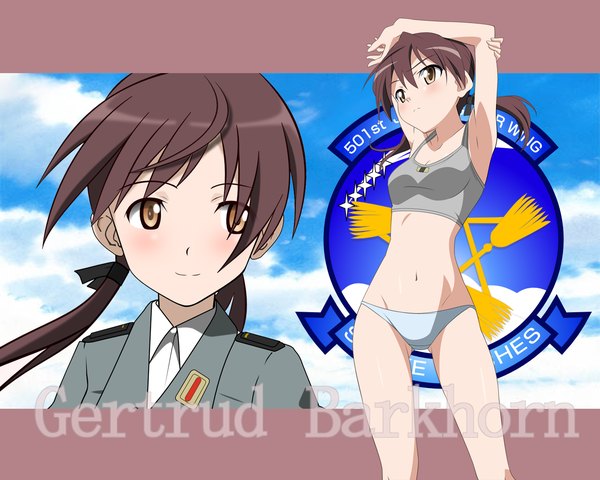 Anime picture 1280x1024 with strike witches gertrud barkhorn tagme