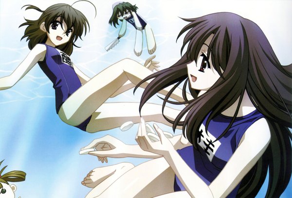 Anime picture 2149x1457 with school days katsura kotonoha saionji sekai kiyoura setsuna highres light erotic tagme