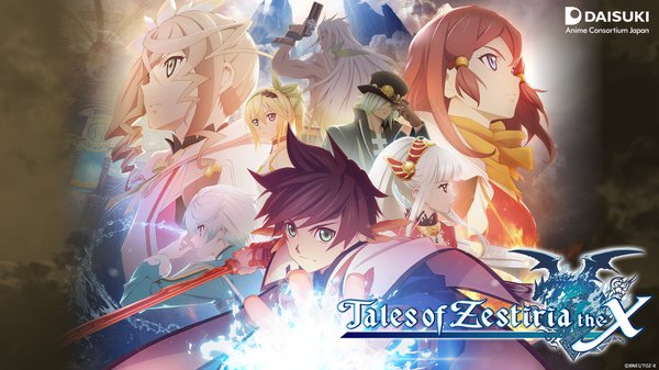 Anime picture 1920x1080 with tales of (series) tales of zestiria edna (tales) alisha (tales) mikleo (tales) sorey (tales) lailah (tales) rose (tales) dezel (tales) zavied (tales) highres blue eyes blonde hair brown hair wide image multiple girls green eyes white hair profile green hair