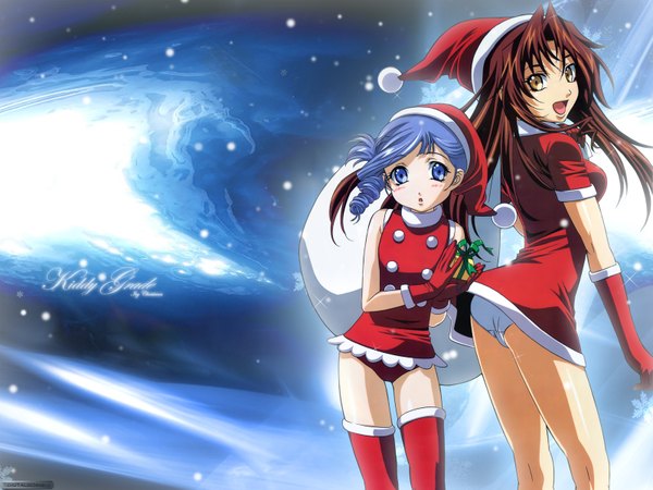 Anime picture 1600x1200 with kiddy grade gonzo eclair (kiddy grade) lumiere gotoh keiji light erotic christmas