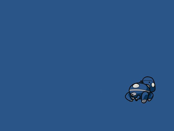 Anime picture 1024x768 with ghost in the shell production i.g tachikoma simple background chibi robot