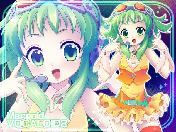 Anime picture 1024x768 with vocaloid gumi girl tagme