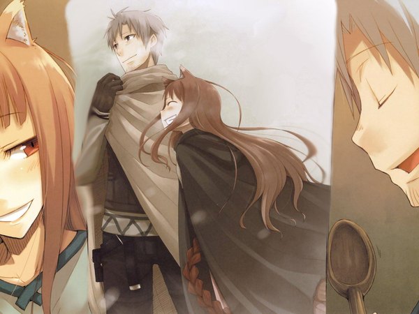 Anime picture 2048x1536 with spice and wolf horo craft lawrence ayakura juu highres scan artifacts screening