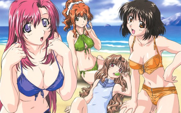 Anime picture 2560x1600 with onegai teacher highres light erotic wide image