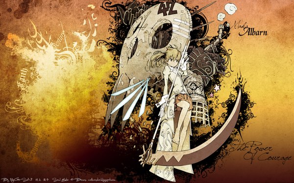 Anime picture 1920x1200 with soul eater studio bones maka albarn highres wide image tagme