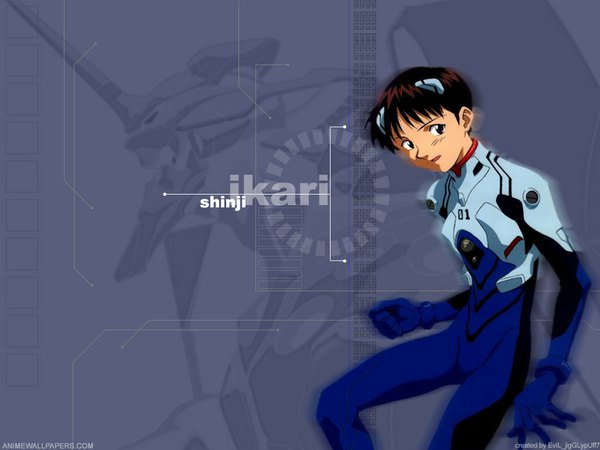 Anime picture 1024x768 with neon genesis evangelion gainax ikari shinji pilot suit tagme